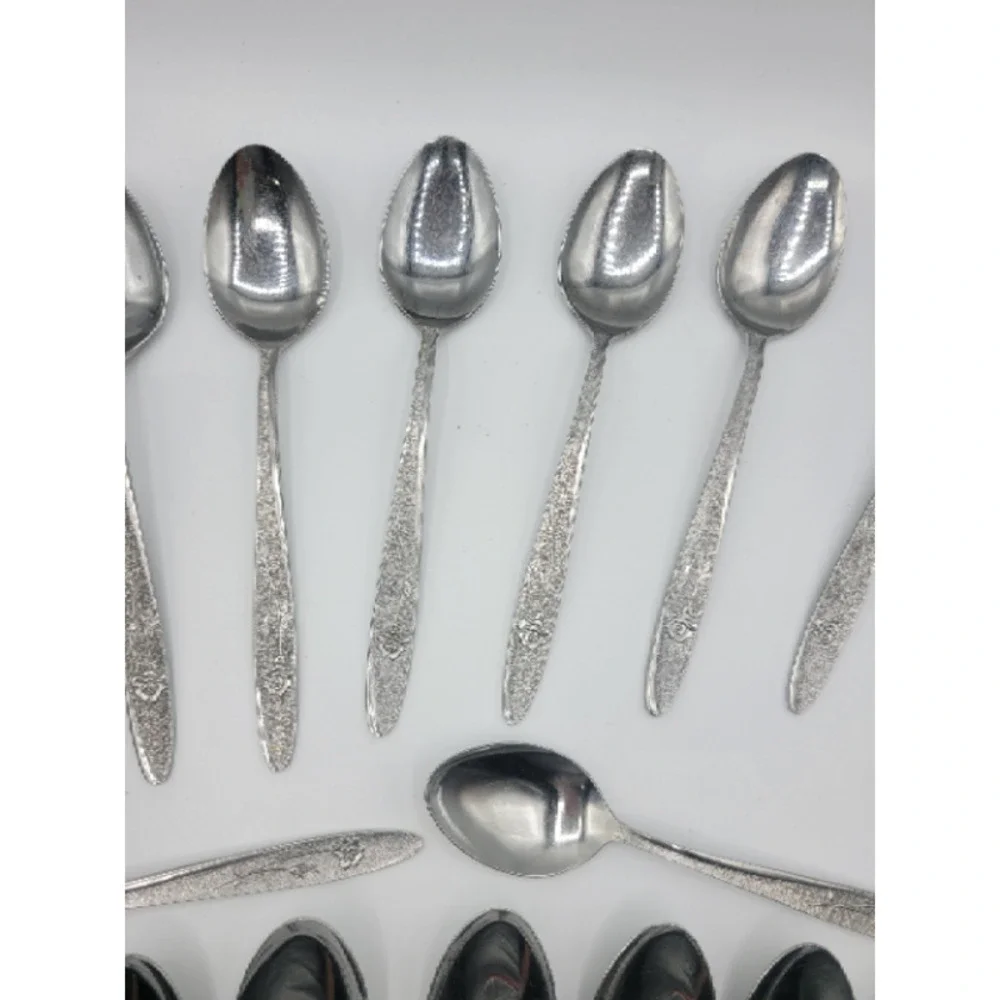 Stanley Roberts Florentine Rose stainless steel 16 tsp‎ 8 tbsp (24)